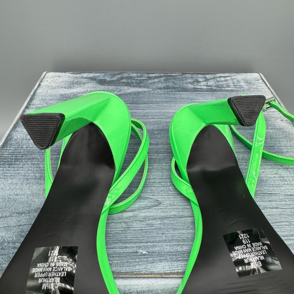 NEW Marc Fisher LTD Women’s Arthur Ankle Strap High Heel Sandals Green Size 6.5M - Picture 9 of 10